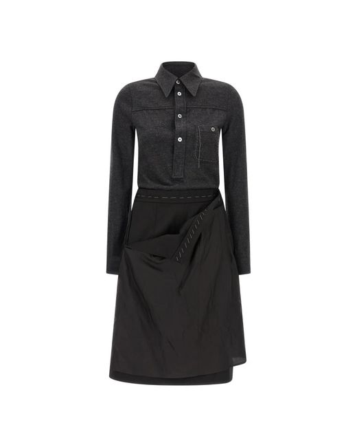 Maison Margiela Black Shirt Dresses