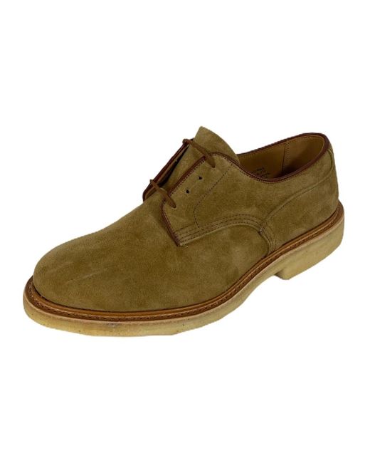 Tricker's Green Laced Shoes for men