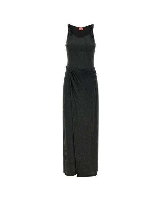 DIESEL Black Midi Dresses