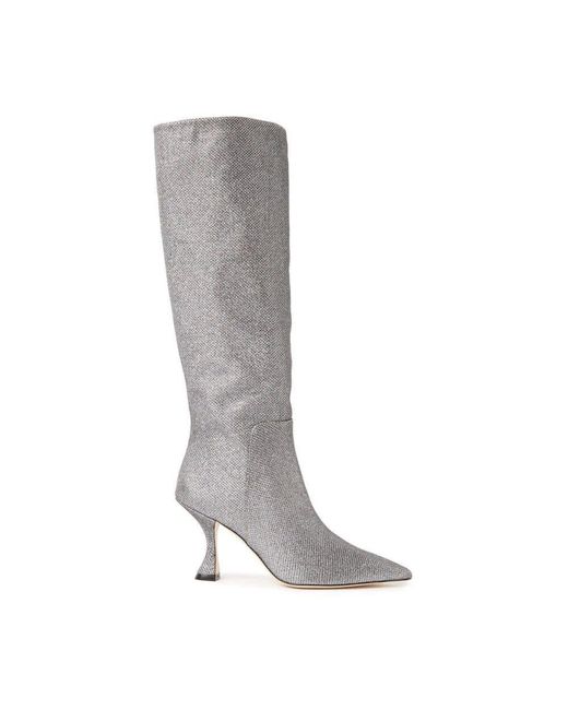 Stuart Weitzman Gray Xcurve 85 Slouch Stiefel