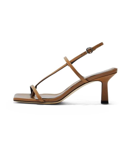 Aeyde Brown High Heel Sandals