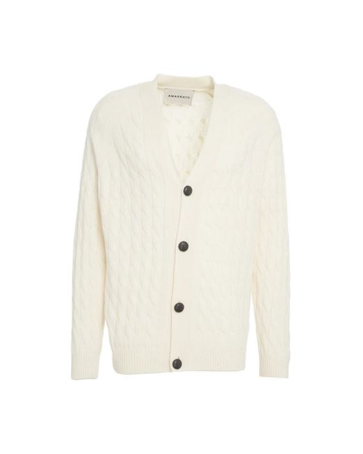 Cardigans Amaranto de hombre de color White