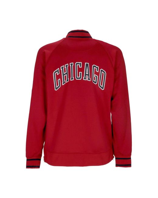Nike Fitness ,Rood ,Polyester Chicago Bulls Lichtgewicht Sweatshirt in het Red voor heren