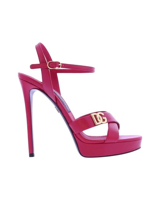 Dolce & Gabbana Pink High Heel Sandals