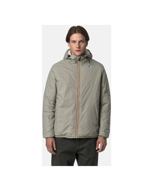 K-Way Gray Light Jackets for men