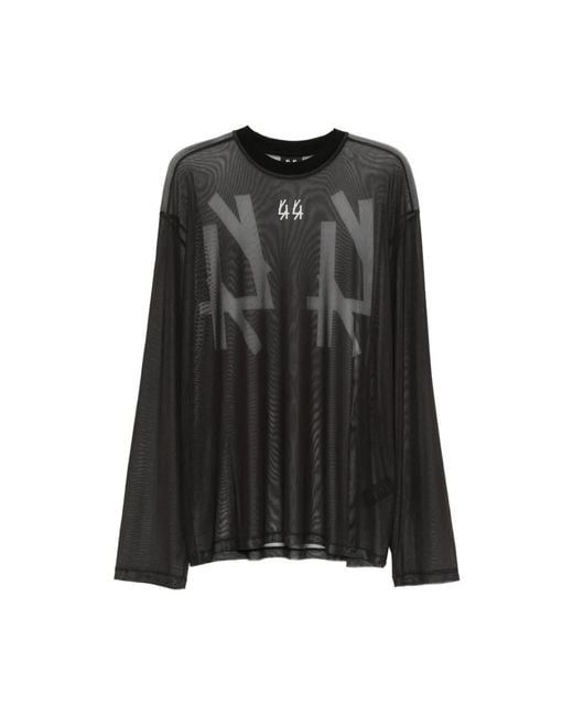 44 Label Group Black Long Sleeve T-Shirts for men
