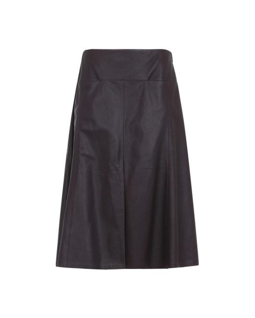 Alaïa Rokken ,Paars ,Leer Slit Rok in het Gray