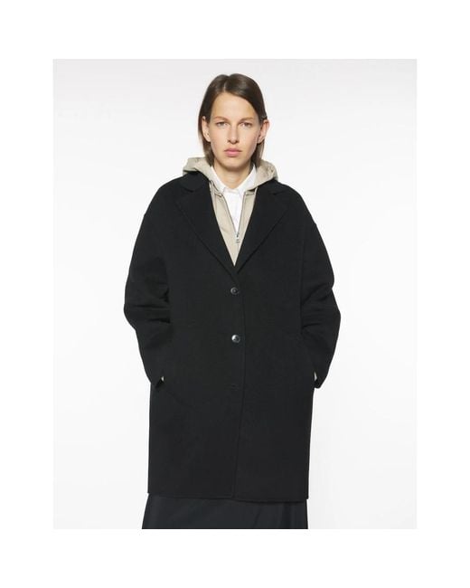 Maison Kitsuné Black Single-Breasted Coats