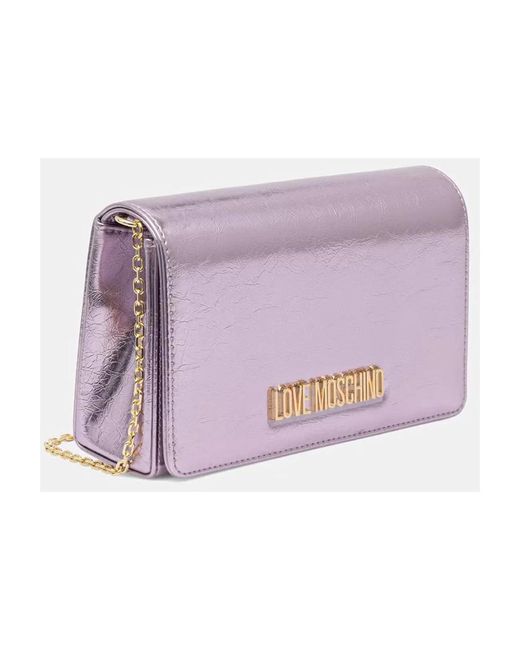 Love Moschino Purple Umhängetasche