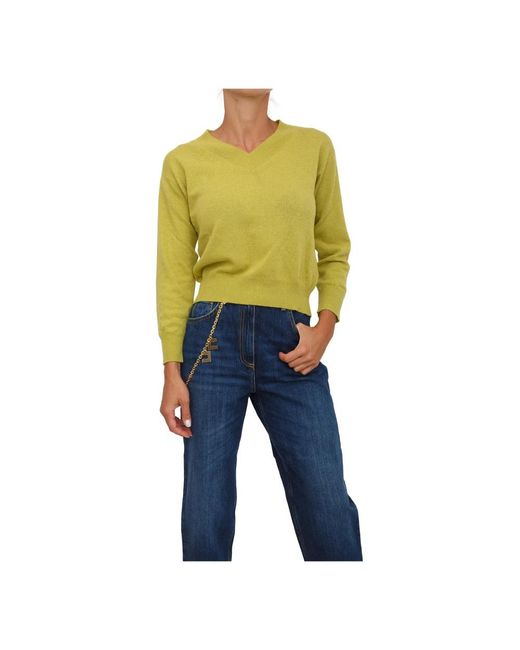 Marella Blue V-Neck Knitwear