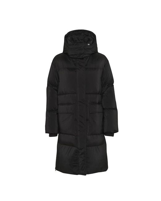 Part Two Black Schwarze Winterjacke Mit Daunenfüllung