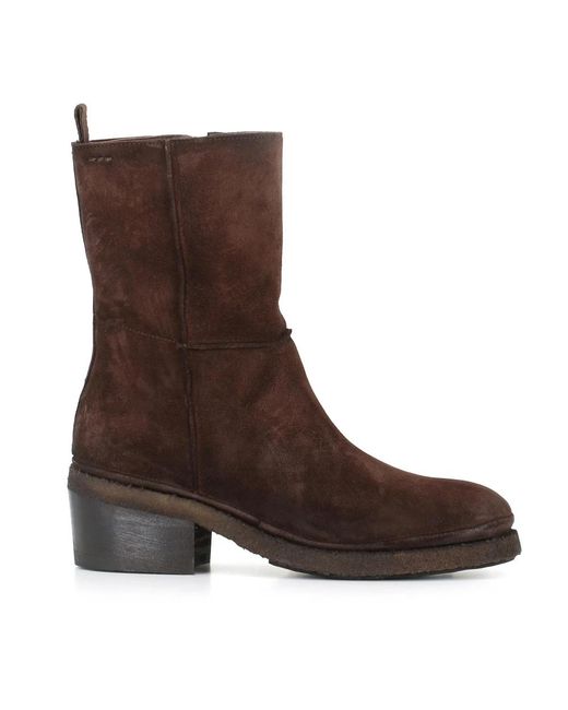 Alexander Hotto Brown Heeled Boots