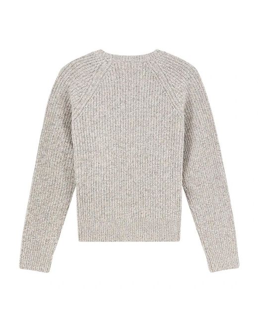 Aspesi White Round-Neck Knitwear