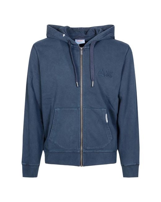 Sun 68 Blue Zip-Throughs for men