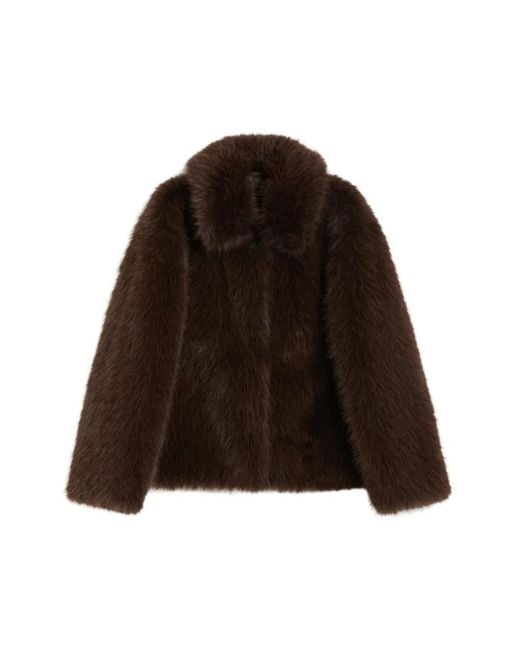 Faux Fur & Shearling Jackets Weekend by Maxmara de color Brown