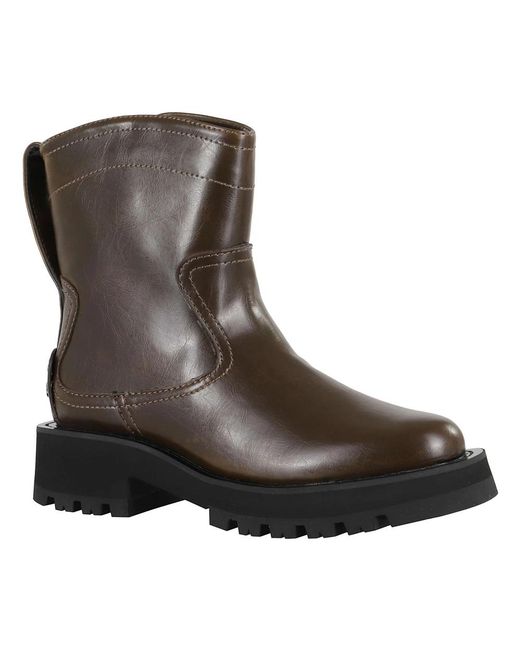 Ganni Brown Ankle Boots