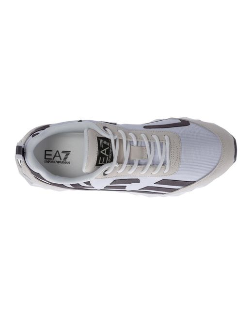 EA7 Leer Scarpe Sneakers Uomo in het Wit voor heren - Lyst