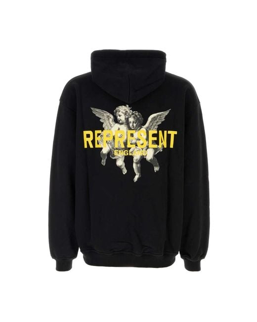 Represent Black Hoodies for men
