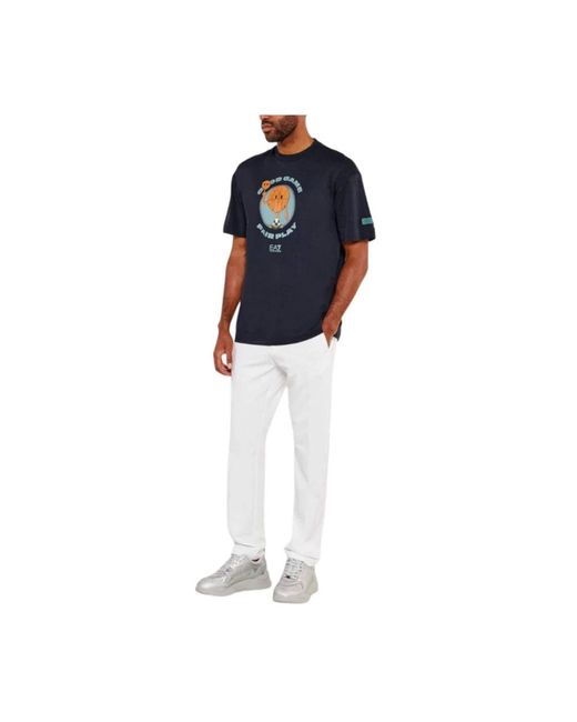 EA7 Blue T-Shirts for men
