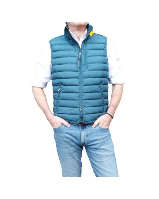 Parajumpers Jassen ,Blauw ,Perfecte Mouwloze Donsbodywarmer in het Blue voor heren