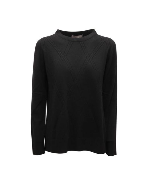D.exterior Black Round-Neck Knitwear