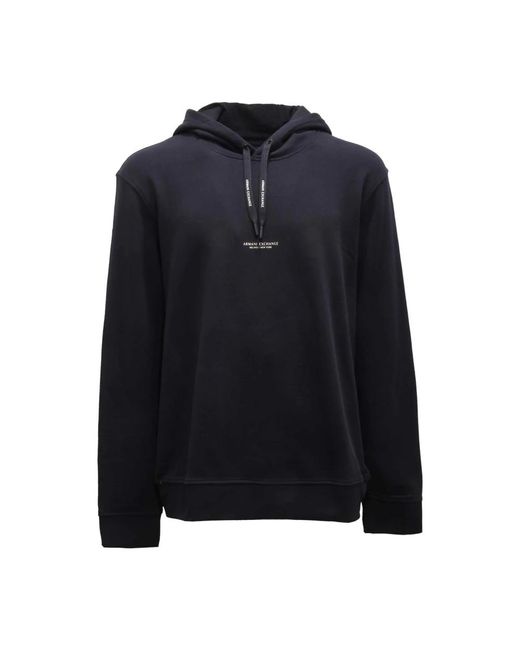 Armani Exchange Sweatshirt Met Fleece Voering in het Blue voor heren