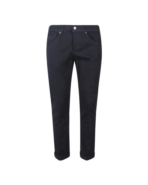 Dondup Blue Cropped Trousers for men