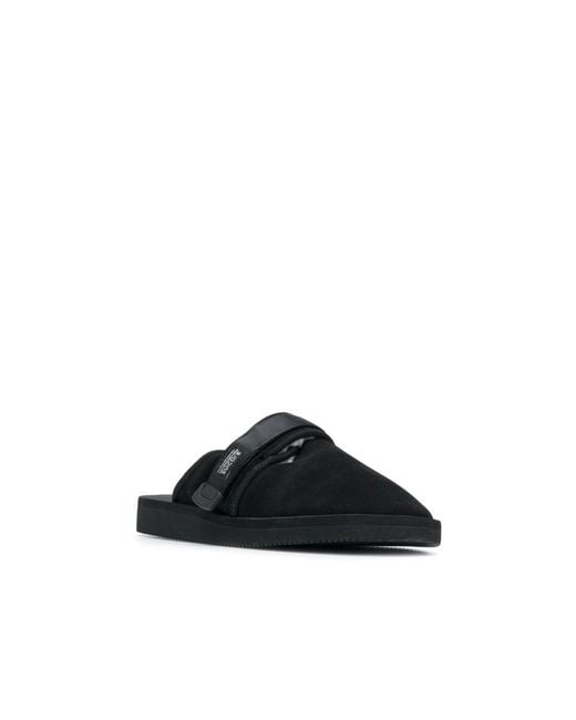 Suicoke Black Zavo-Mab Mules Sandals