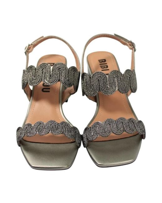 Bibi Lou Gray High Heel Sandals