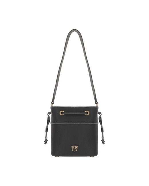 Pinko Black Bucket Bags