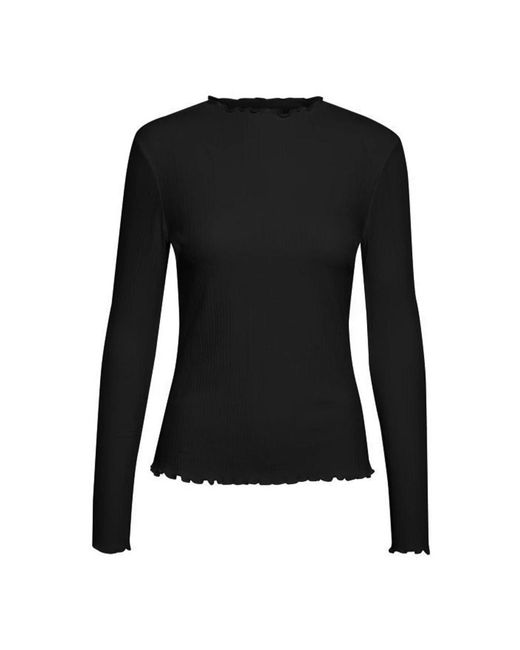 Karen By Simonsen Black Long Sleeve T-Shirts
