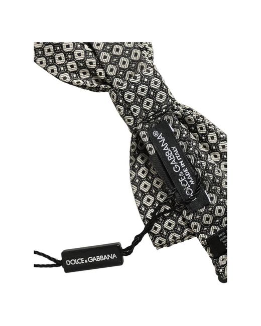 Dolce & Gabbana Gray Bow Ties for men