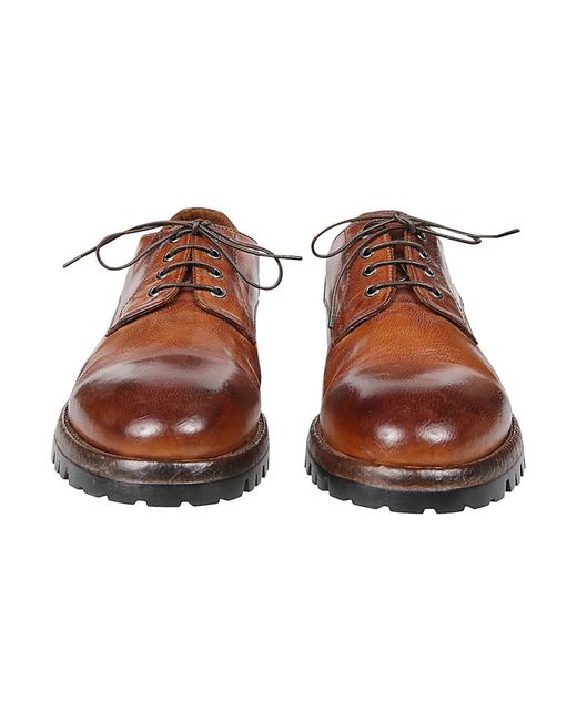 Eleventy Brown Laced Shoes for men