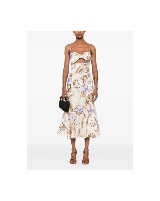 Midi Dresses di Zimmermann in Metallic