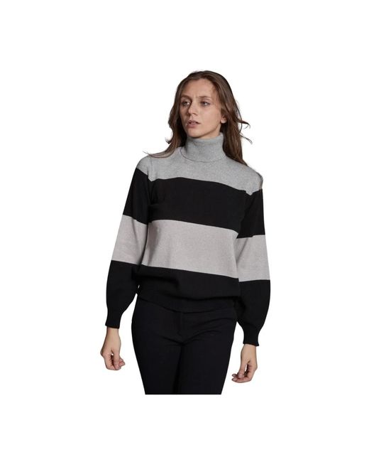 Kangra Truien & Vesten ,Zwart ,Trui Met Sweetheart Halslijn in het Black