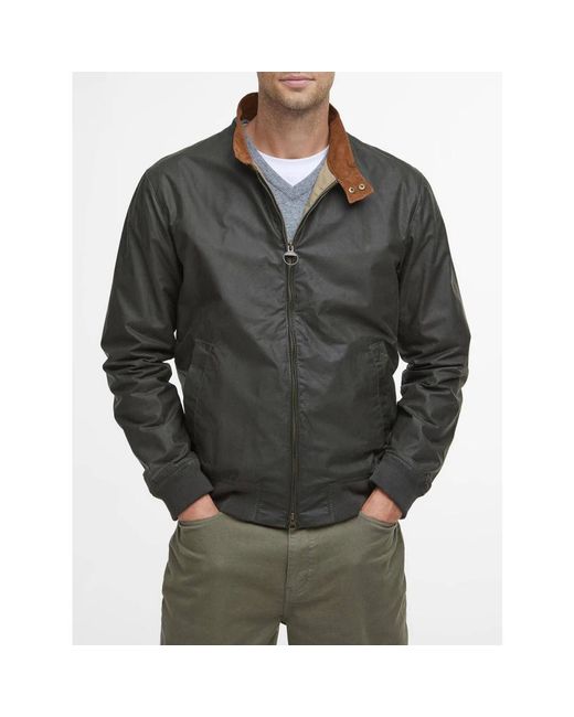 Barbour Gray Bomber Jackets for men