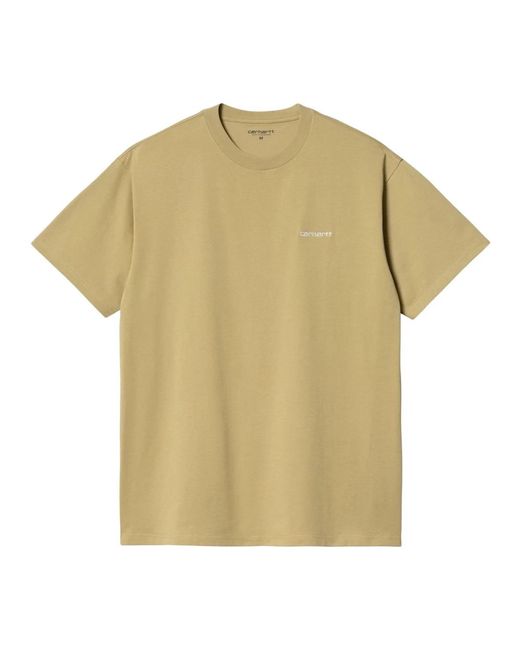 Carhartt S logo t-shirt aus leichtem baumwoll-jersey in Yellow für Herren