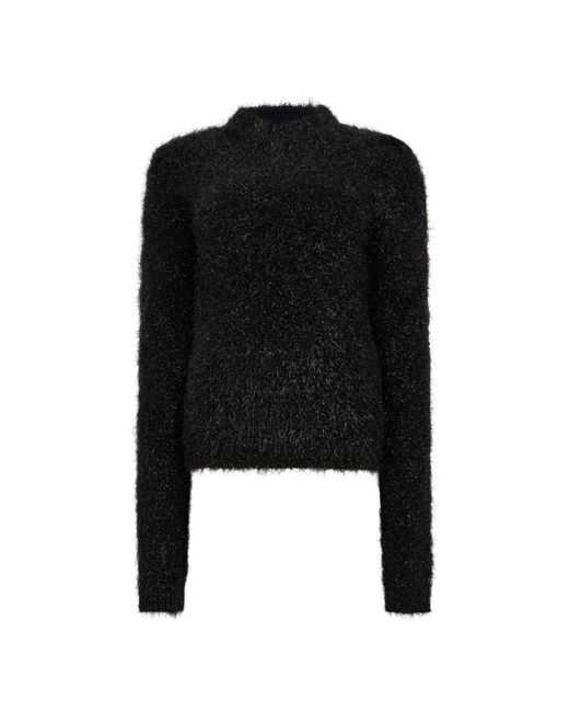 Alberta Ferretti Black Round-Neck Knitwear