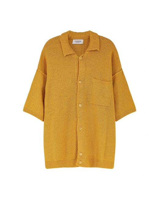 Laneus Yellow Cardigans for men