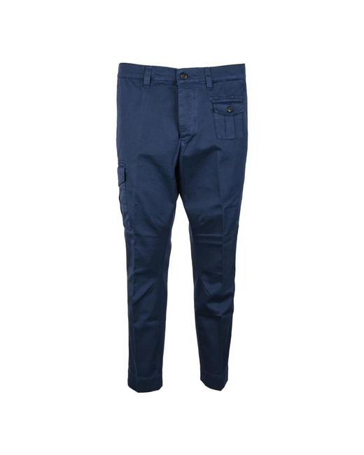 Slim-Fit Trousers Dondup de hombre de color Blue