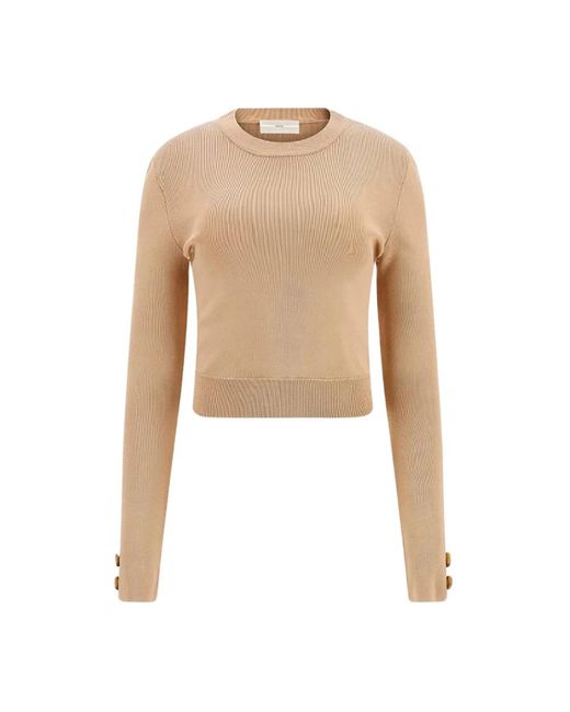 Guess Natural Round-Neck Knitwear