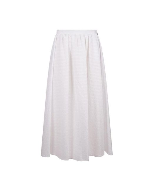 MSGM White Midi Skirts