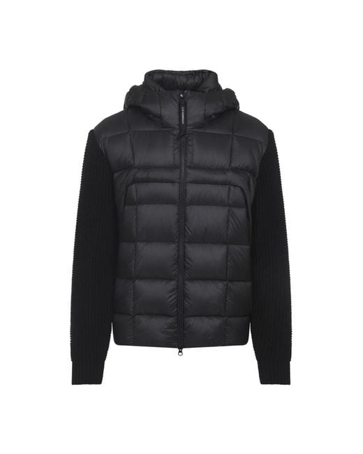 C P Company Black Winter Jackets for men