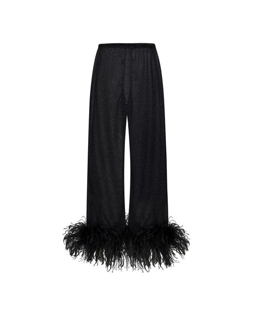 Oseree Black Wide trousers