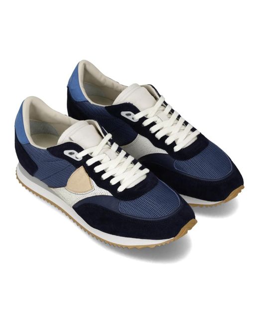 Philippe Model Blue Sneakers for men