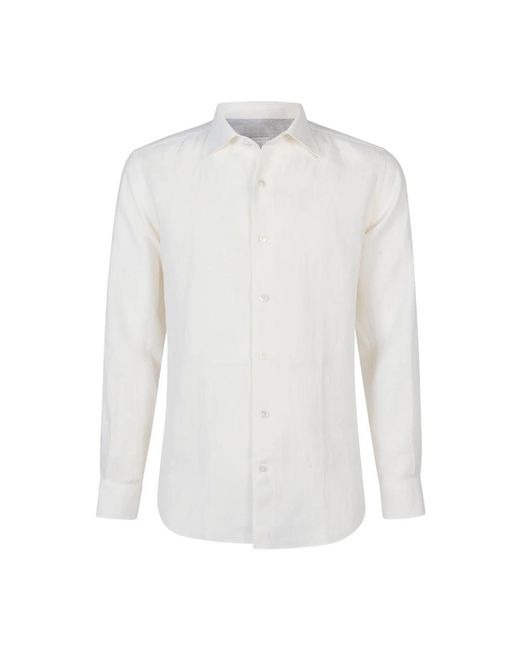 Eleventy White Formal Shirts for men