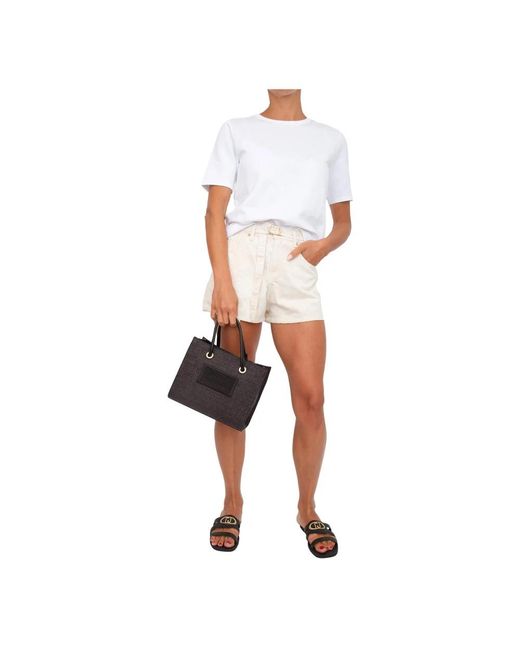Twinset White Short Shorts