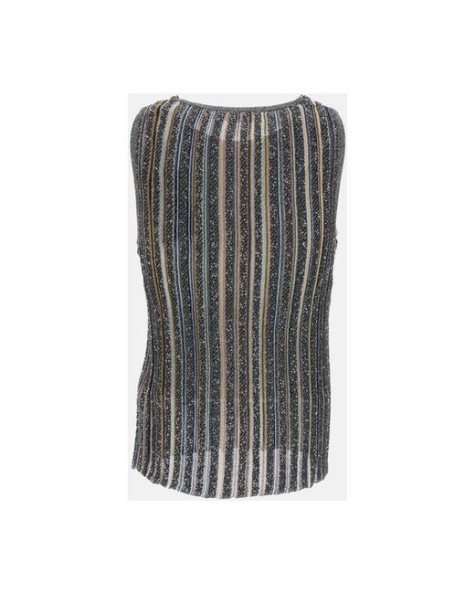 Missoni Gray V-Neck Knitwear