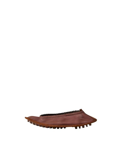 Kiko Kostadinov Brown Ballerina Shoes