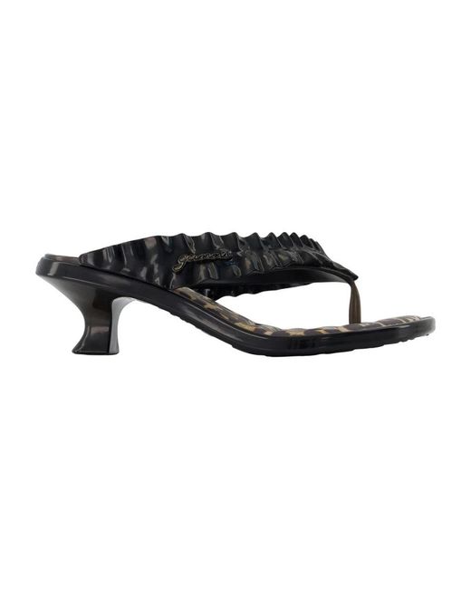 Ganni Black Heeled Mules